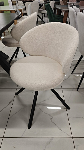 Стул на металлокаркасе Solomon крутящийся gray / black из шоурума 11